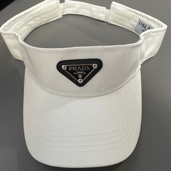 Prada Accessories Prada White Visor Hat New Poshmark